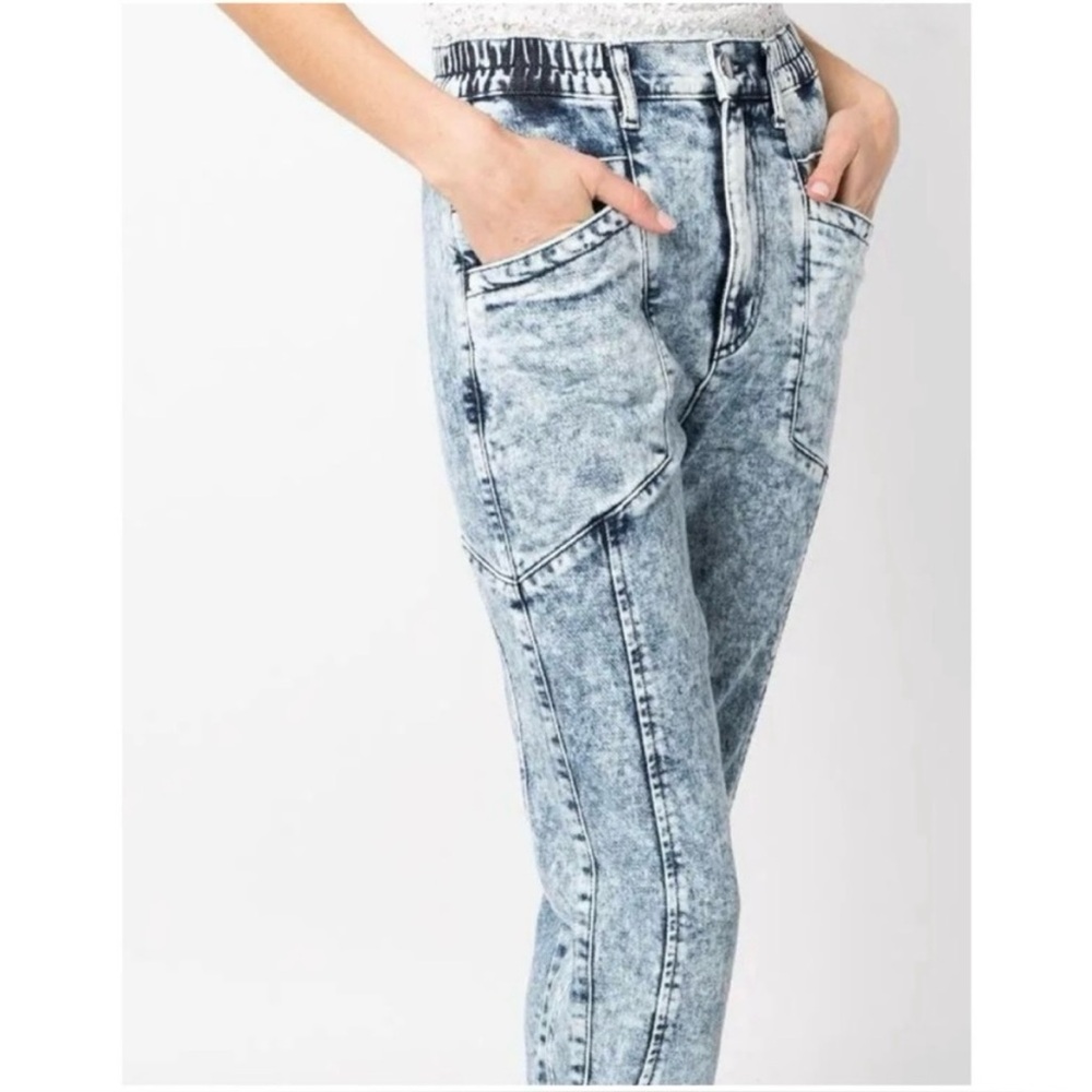 NWT Retrofete Acid Wash Crop Jeans 25 | 80s 90s Y2k MTV Mall Goth Indie Sleaze - Picture 4 of 8